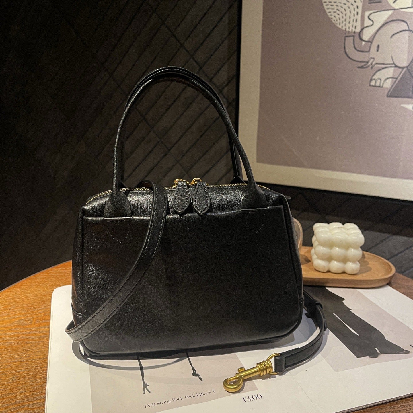 Sac à bandoulière décontracté à fermeture éclair pour femmes