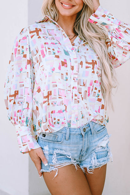 Chemise à col retourné