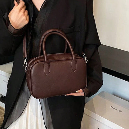 Petit sac à bandoulière rétro simple et carré